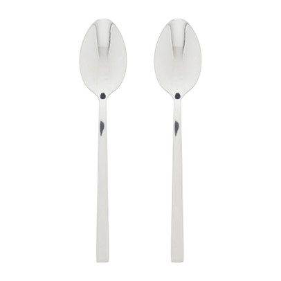 Tafellepels - zilverkleurig - set van 2