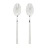 Tafellepels - zilverkleurig - set van 2