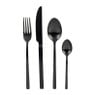 Bestekset - mat zwart - 16-delig 