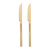 Tafelmessen - goudkleurig - set van 2 