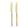 Tafelmessen - goudkleurig - set van 2 