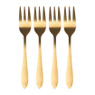 Gebaksvorkje goud - set van 4