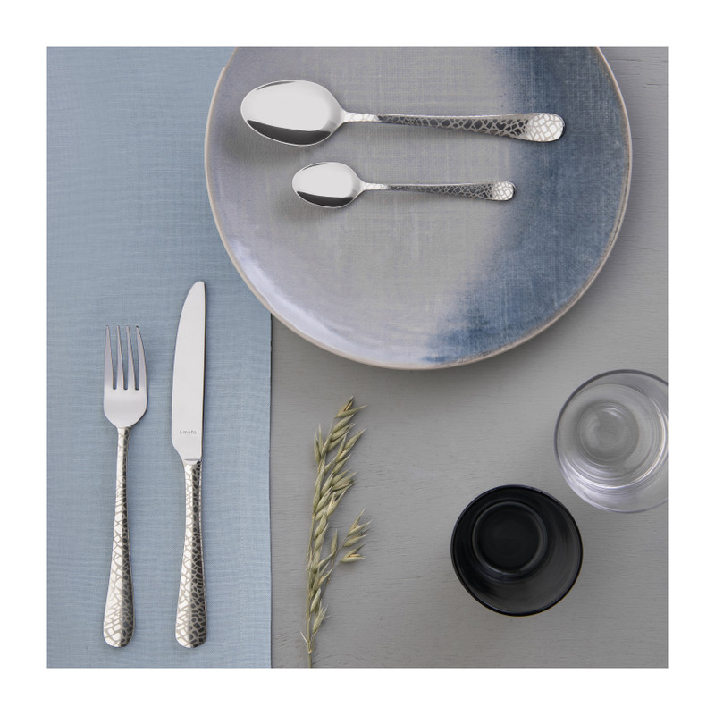 Bestekset Austin Cobble - zilverkleurig - 24-delig - 6 persoons