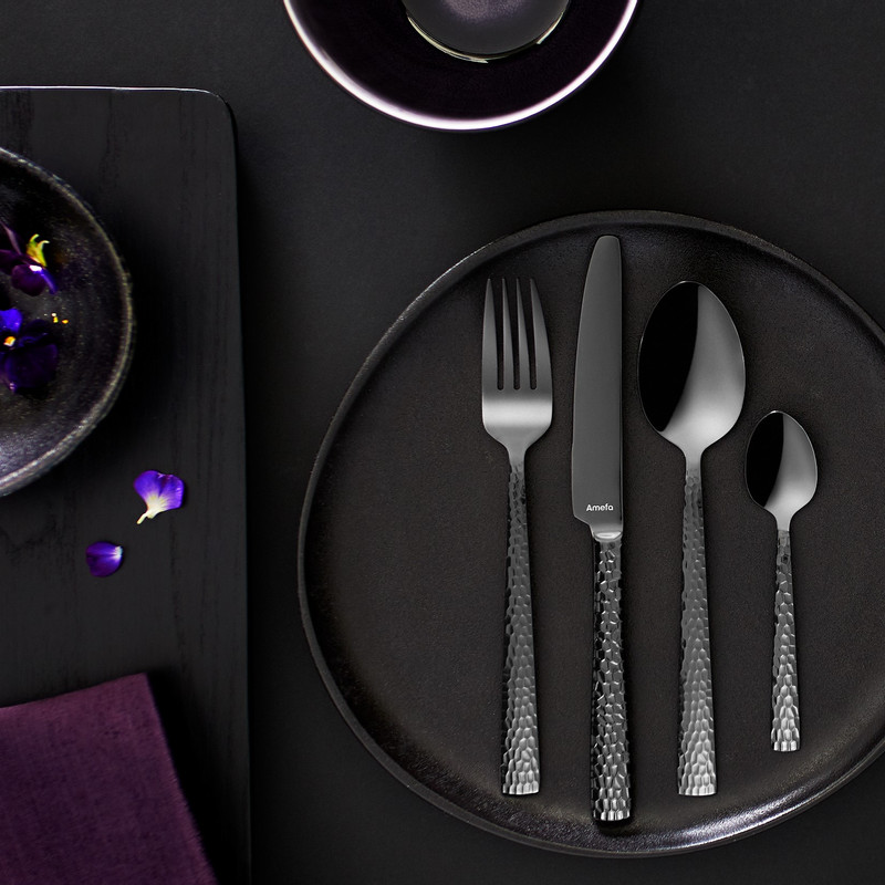 Bestekset Felicity - zwart - 24-delig - 6 persoons