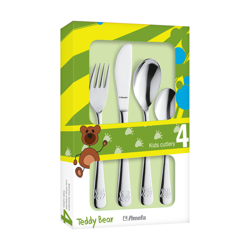 Amefa kinderbestek Teddy - 4-delig