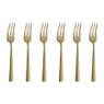 Gebaksvorkje Felicity - champagnekleurig - set van 6