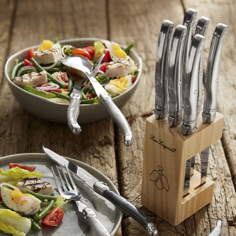 Amefa steakmessen - Lou Laguiole - antraciet - set van 6