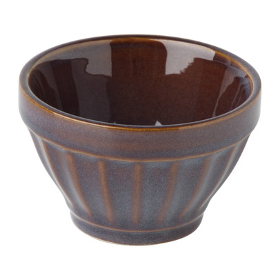 Schaal facet - bruin - ⌀9x5.7 cm 