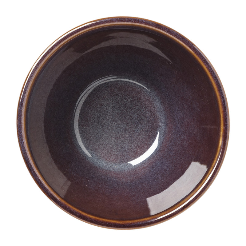 Schaal facet - bruin - ⌀9x5.7 cm 