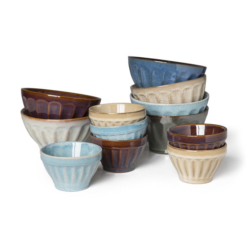 Schaal facet - bruin - ⌀9x5.7 cm 