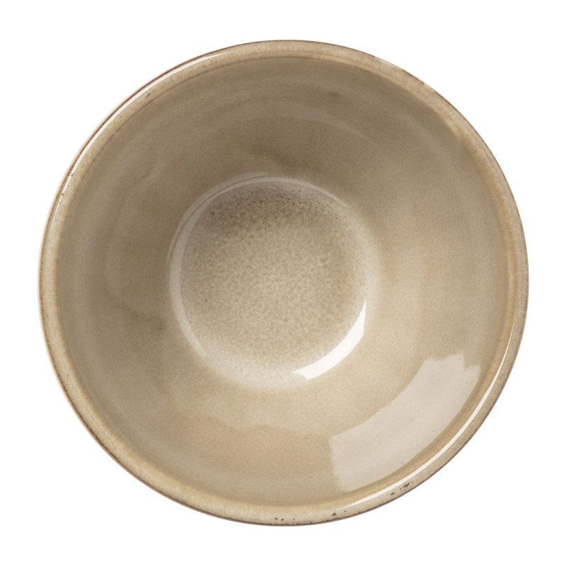 Schaal facet - beige - ⌀9x5.7 cm 