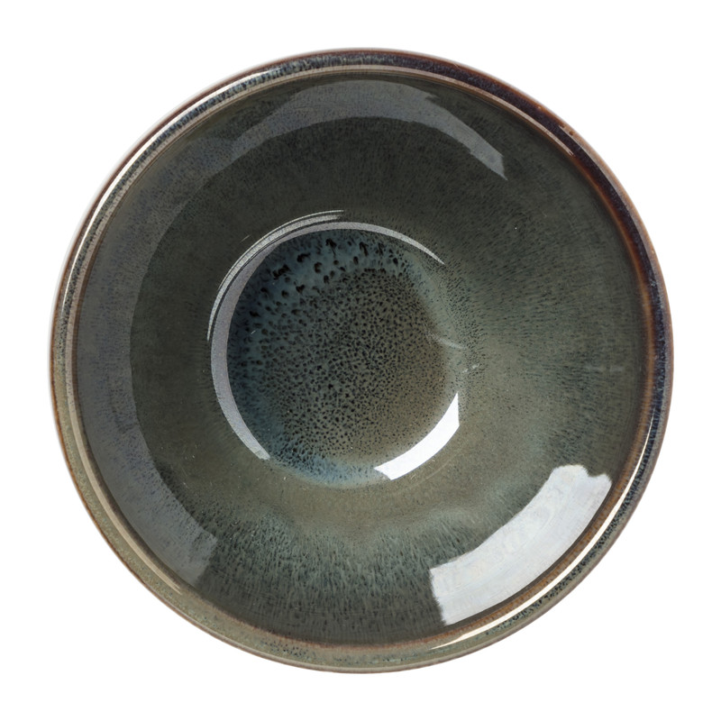 Schaal facet - groen - ⌀9x5.7 cm 