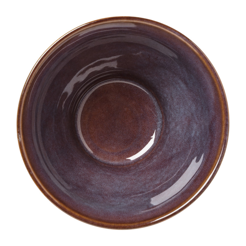 Schaal facet - bruin - ⌀13x7.5 cm 