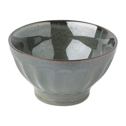 Schaal facet - groen - ⌀13x7.5 cm 