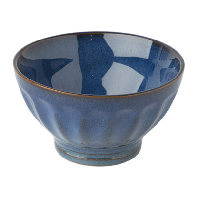 Schaal facet - donkerblauw - ⌀13x7.5 cm 