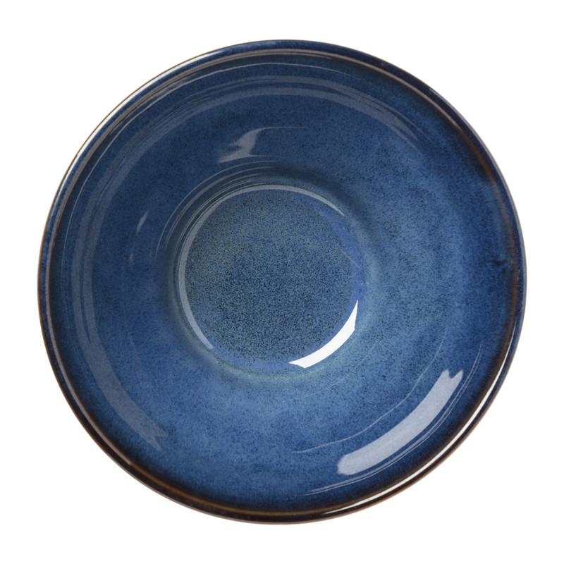 Schaal facet - donkerblauw - ⌀13x7.5 cm 