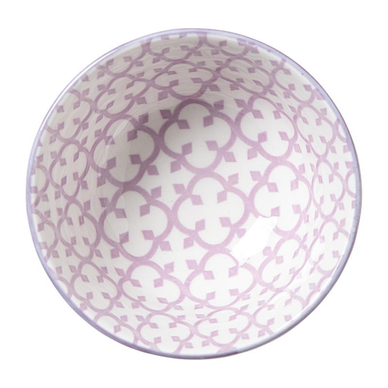 Schaaltje Anna klein - rood/grijs - ø9x4.6 cm