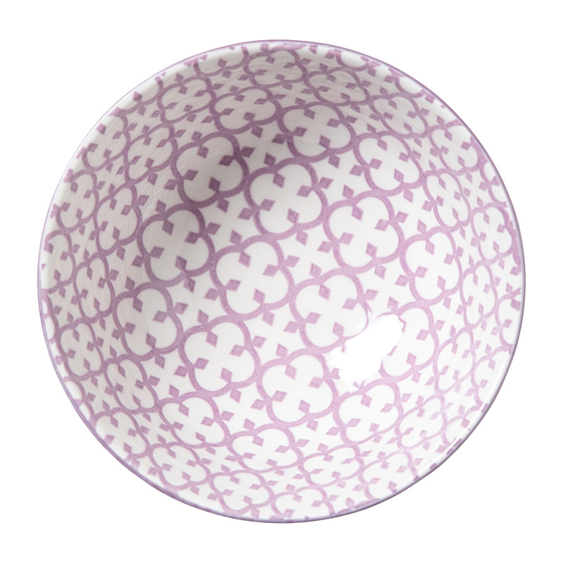 Schaaltje Anna middel - rood/grijs - ø12x5.8 cm