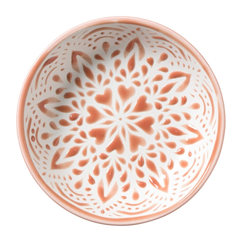 Schoteltje Abby - blauw/roze - ø9.7x2 cm