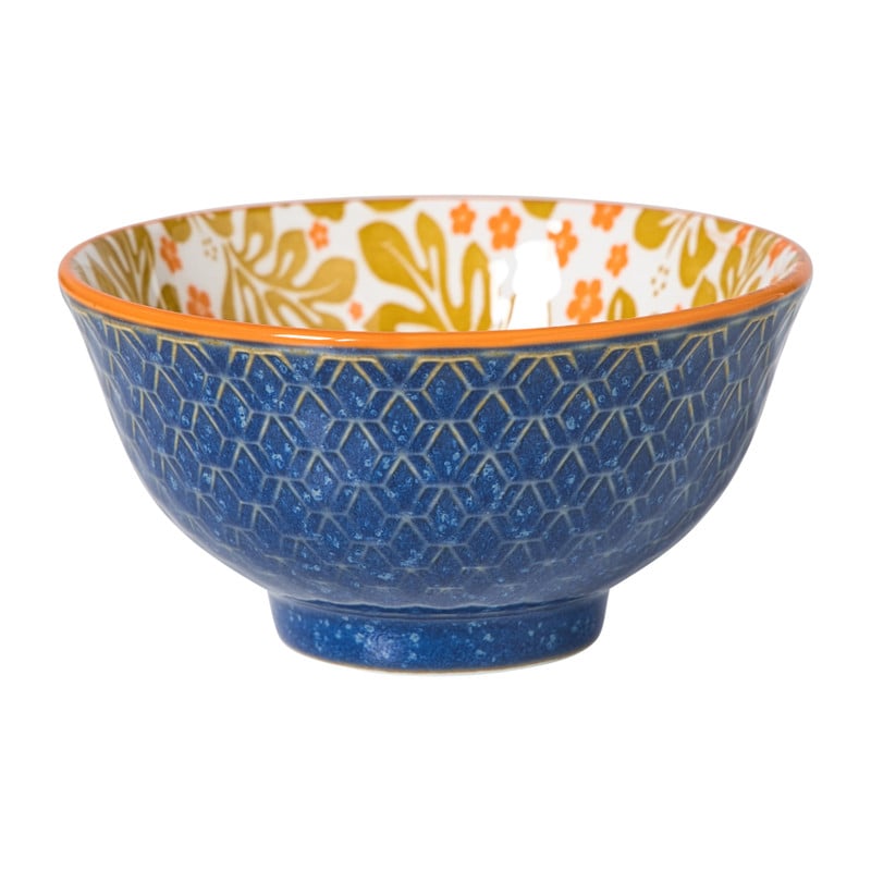 Schaaltje Anouk klein - blauw/geel - ø9x4.6 cm