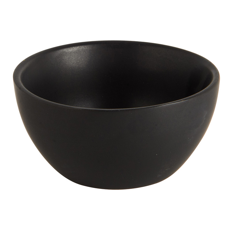 Schaaltje - mat zwart - 9,5 cm 