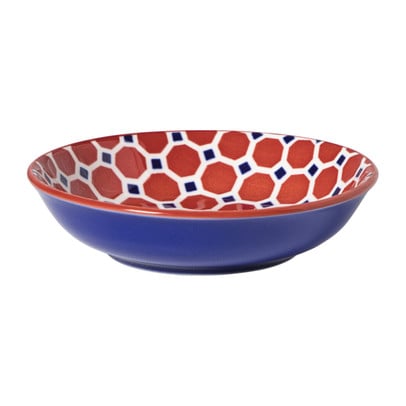 Schoteltje Anne - rood/blauw - ø9.7x2 cm