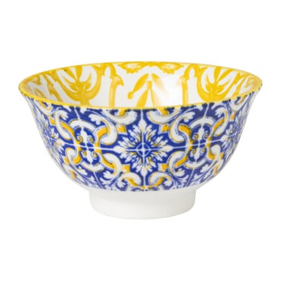 Schaaltje Nour - blauw/geel - ø9.2x4.8 cm