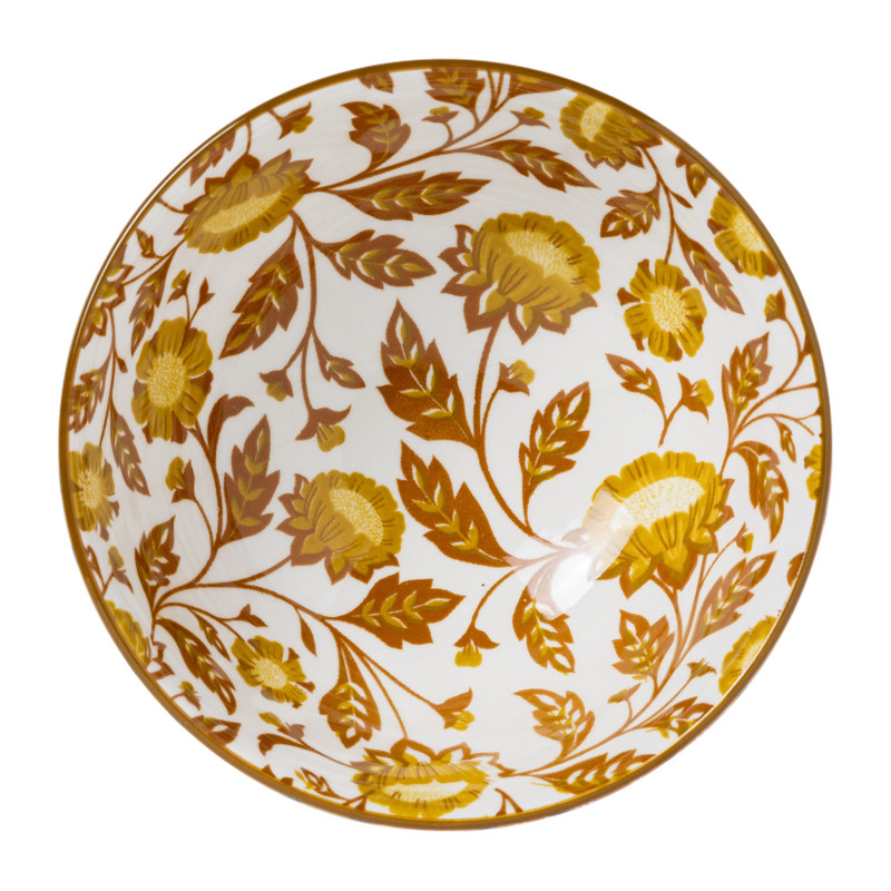 Schaaltje Jona - geel/rood - ø12.3x5.8 cm