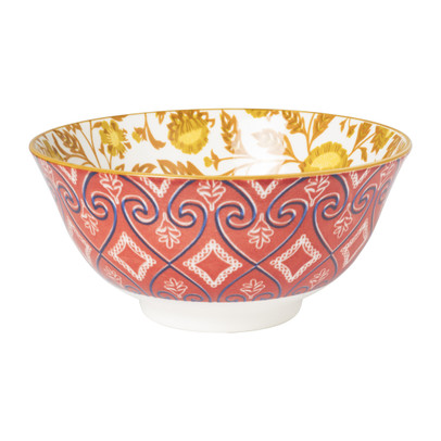 Schaaltje Jona - geel/rood  - ø15.8x7.3 cm