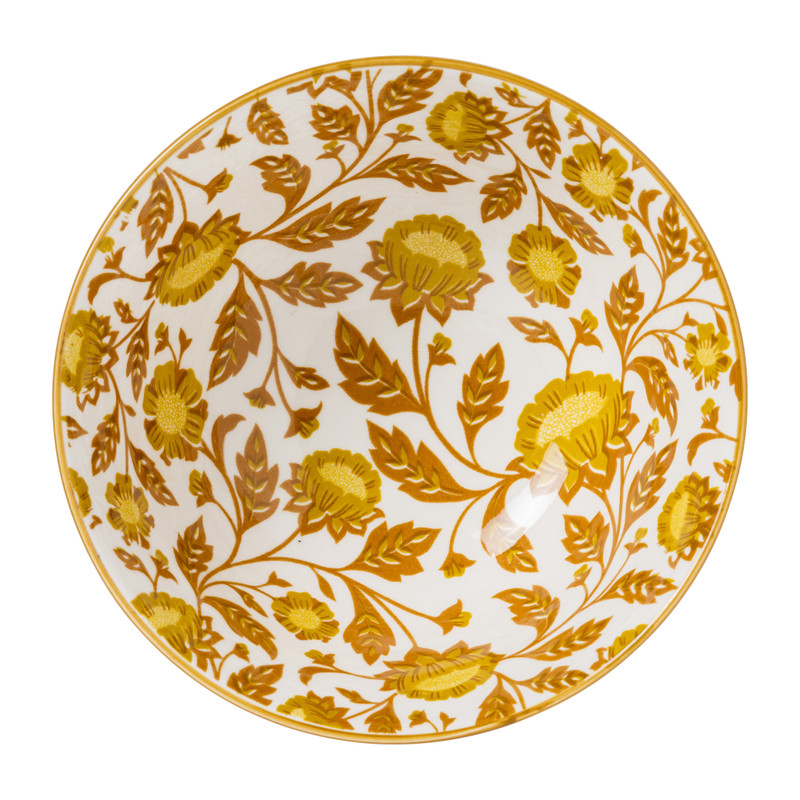 Schaaltje Jona - geel/rood  - ø15.8x7.3 cm