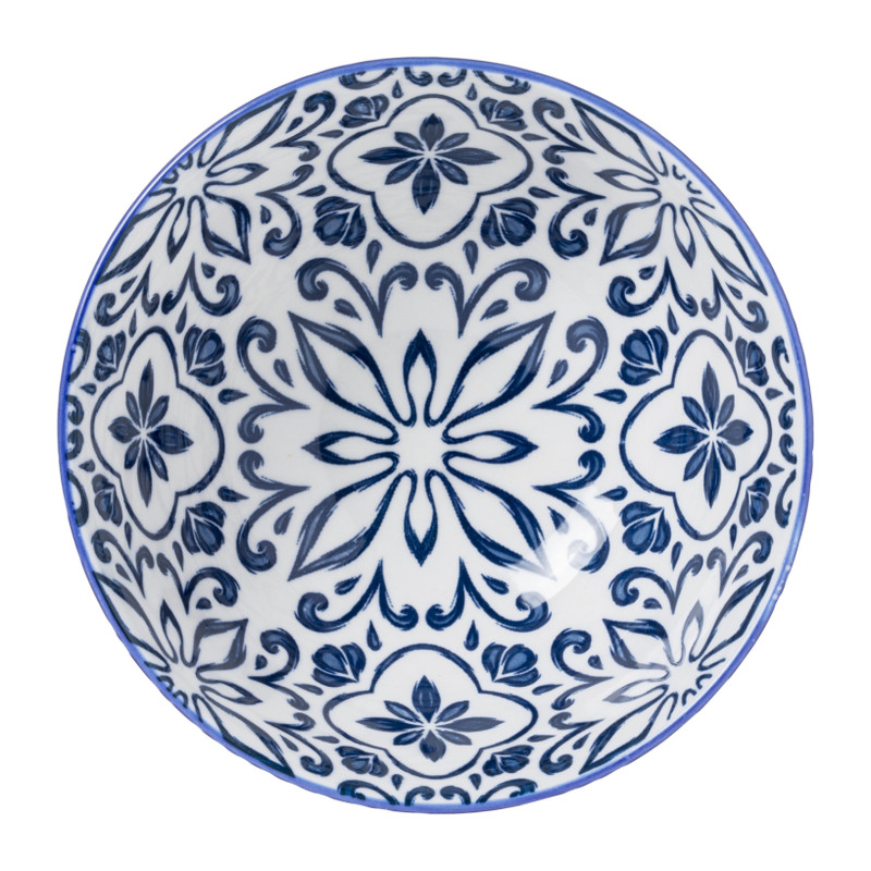 Schaaltje Sen - blauw/geel - ø12.3x5.8 cm