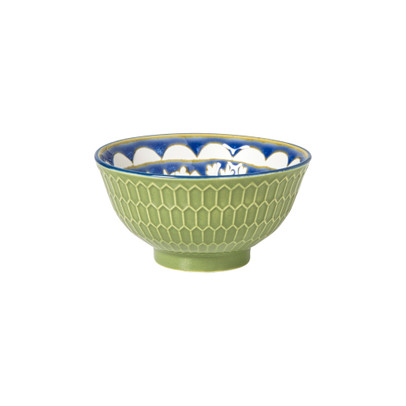 Schaaltje Rene klein - groen/blauw - ø9.2x4.8 cm