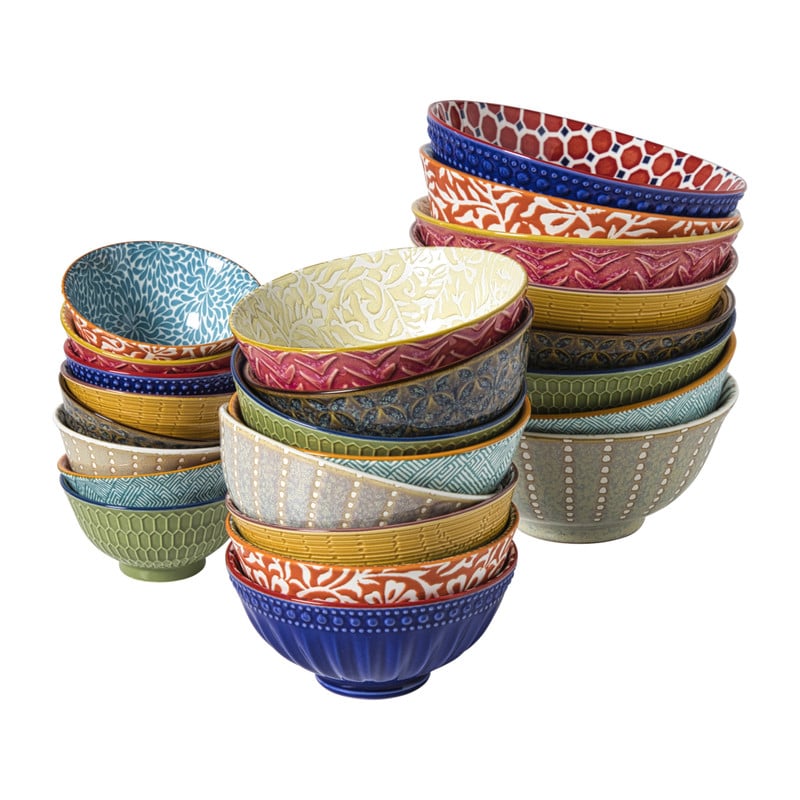 Schaaltje Rene middel - groen/blauw - ø12.3x5.8 cm