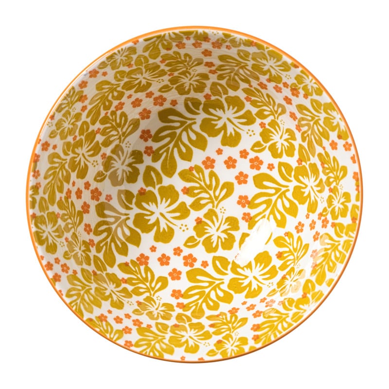 Schaaltje Anouk groot - blauw/geel - ø15.5x7 cm