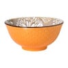Schaaltje Alise groot - oranje/groen - ø15.5x7 cm