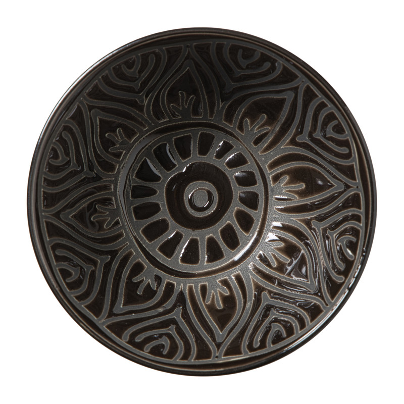 Schaaltje Amy klein - geel/blauw - ø9x4.6 cm