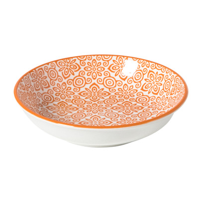 Schoteltje Anke - groen/oranje - ø9.7x2 cm