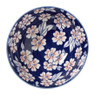 Schaaltje print bloemen - roze/blauw - ø12x5.7 cm