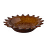 Deco schaaltje zon - bruin - ø18x3.7 cm