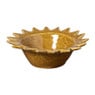 Deco schaaltje zon - bruin/wit - ø15.7x5.1 cm