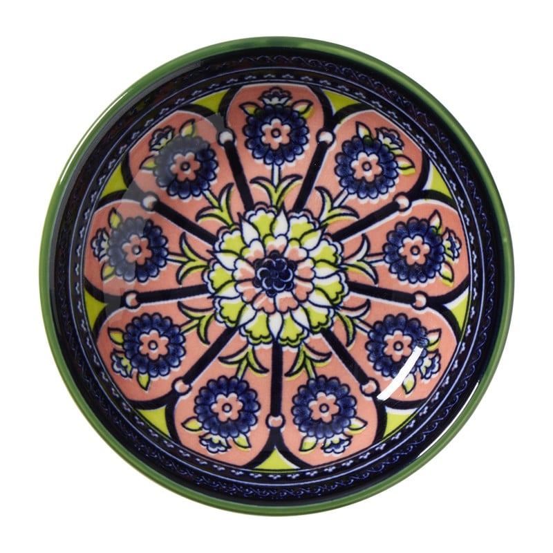 Schoteltje Bella - blauw/roze - ø9.7x2.5 cm