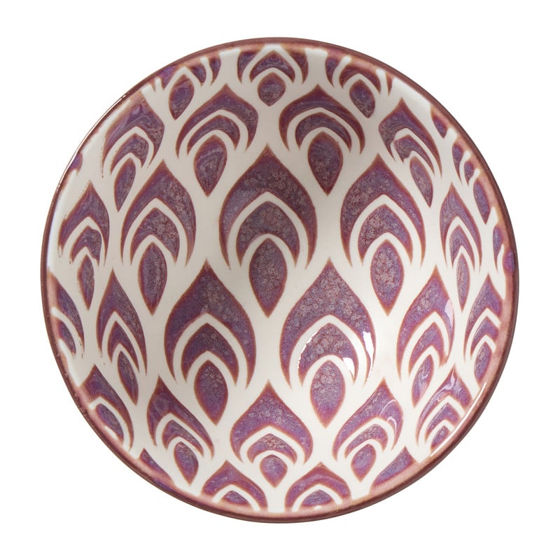 Schaaltje klein Bo - geel/paars - ø9x4.6 cm