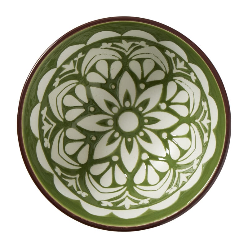 Schaaltje klein Bodil - groen/blauw - ø9x4.6 cm