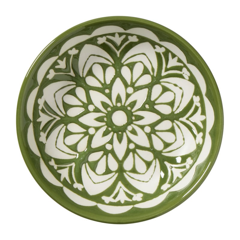 Schoteltje Bodil - groen/blauw - ø9.7x2.5 cm