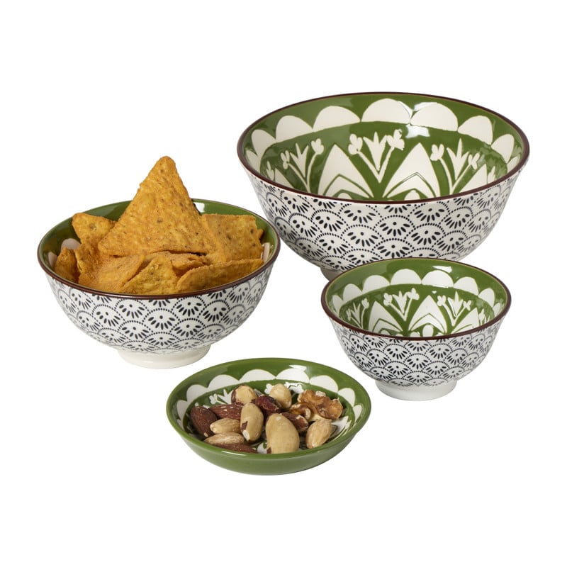 Schoteltje Bodil - groen/blauw - ø9.7x2.5 cm