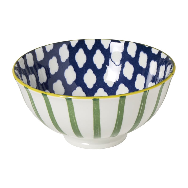 Schaaltje middel Bowie - groen/blauw - ø12x5.8 cm