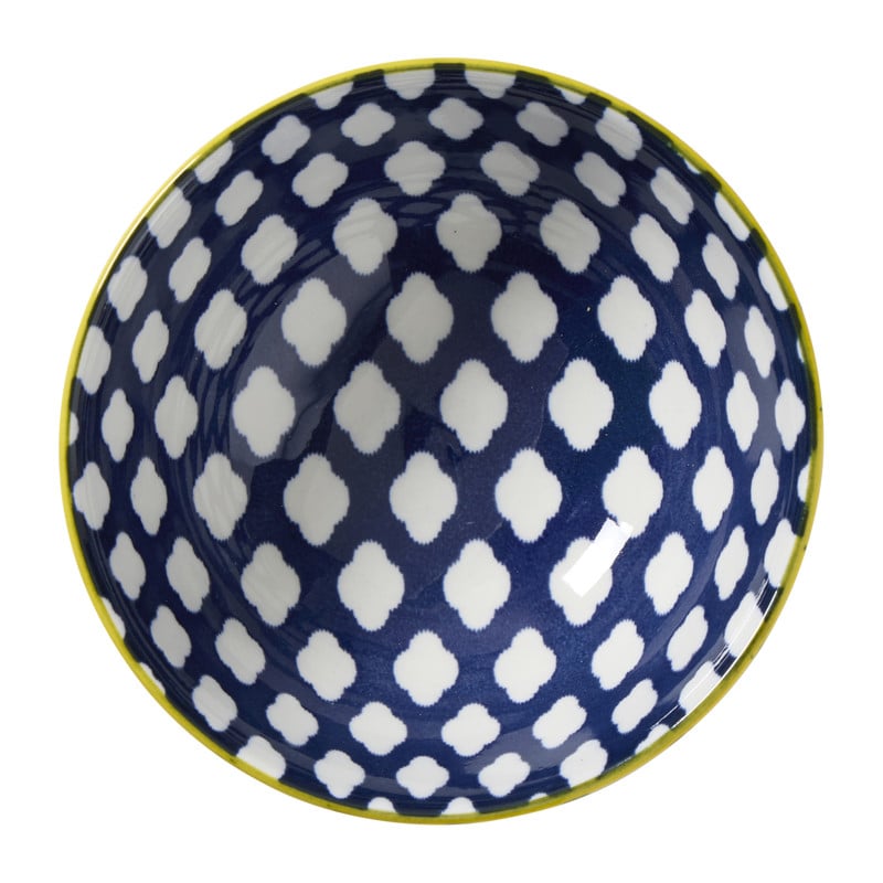 Schaaltje middel Bowie - groen/blauw - ø12x5.8 cm