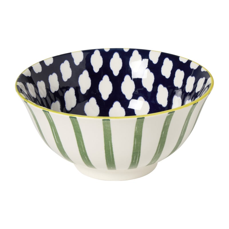 Schaaltje groot Bowie - groen/blauw - ø15.5x7 cm