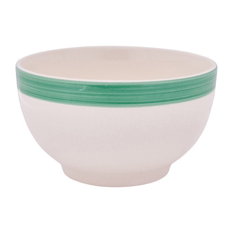 Schaal met gekleurde rand - diverse kleuren - ø14 cm 