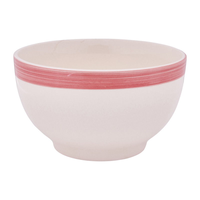 Schaal met gekleurde rand - diverse kleuren - ø14 cm 